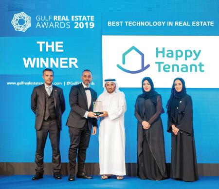 تطبيق “HappyTenant”  يفوز بأهم جائزة على مستوى الخليج العربي