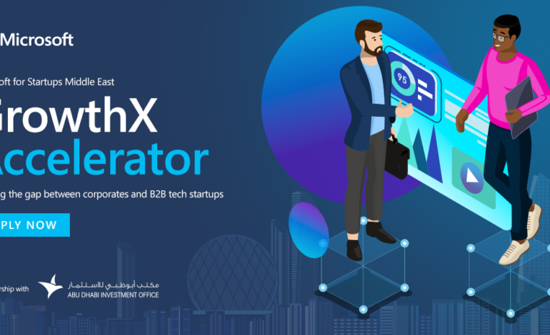 شراكة استراتيجية مع “مكتب أبوظبي للاستثمار” تتيح للشركات الناشئة برنامج مايكروسوفت «GrowthX Accelerator»