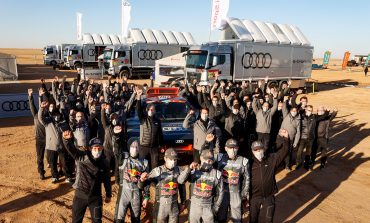 سيارة RS Q e-tron تدخل التاريخ بفوزها كأول سيارة كهربائية في رالي داكار بالسعودية