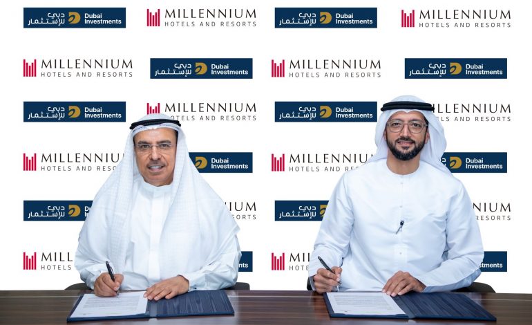 دبي للاستثمار وفنادق ومنتجعات ميلينيوم توقعان لافتتاح فندق يضم 300 غرفة في رأس الخيمة