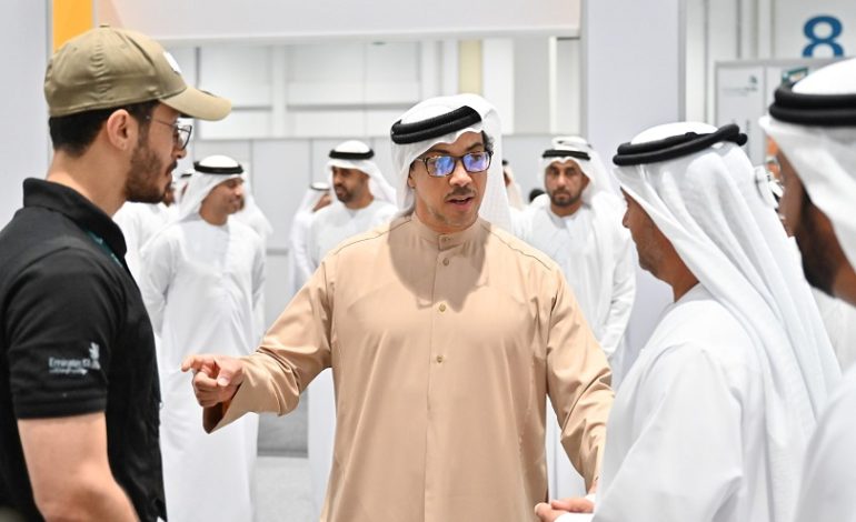 منصور بن زايد يشهد فعاليات “المسابقة الوطنية لمهارات الإمارات” في نسختها الـ14