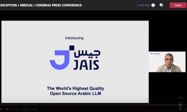 مركز الذكاء الاصطناعي "إنسبشن" من "جي 42" يطلق النموذج اللغوي " جيس " باللغة العربية يضم 395 مليار رمز باللغتين العربية والانكليزية